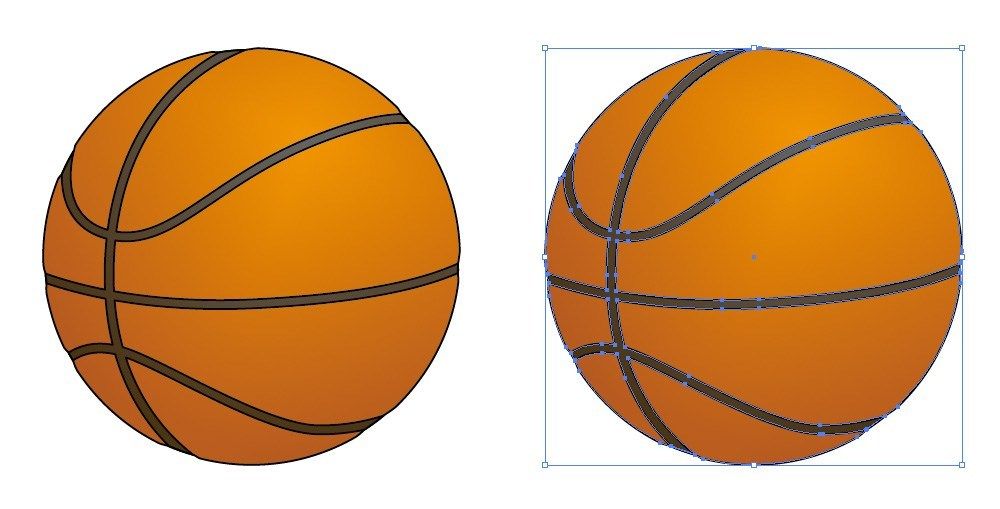 バスケットボール イラスト 描き方