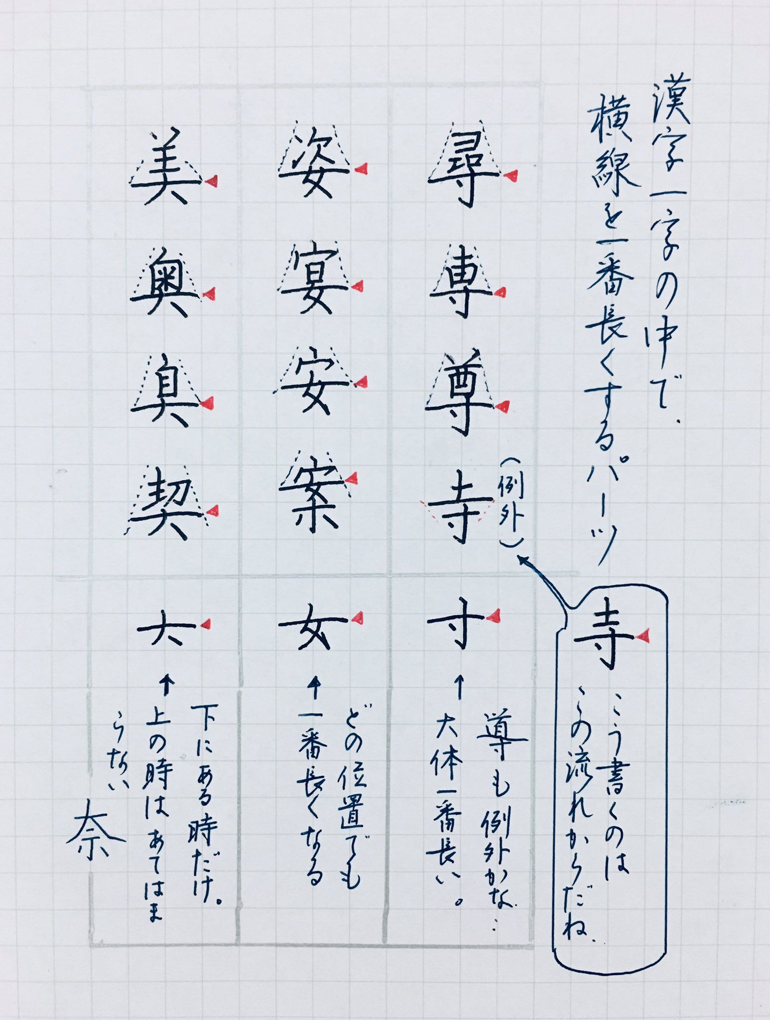 レタリング 漢字 中