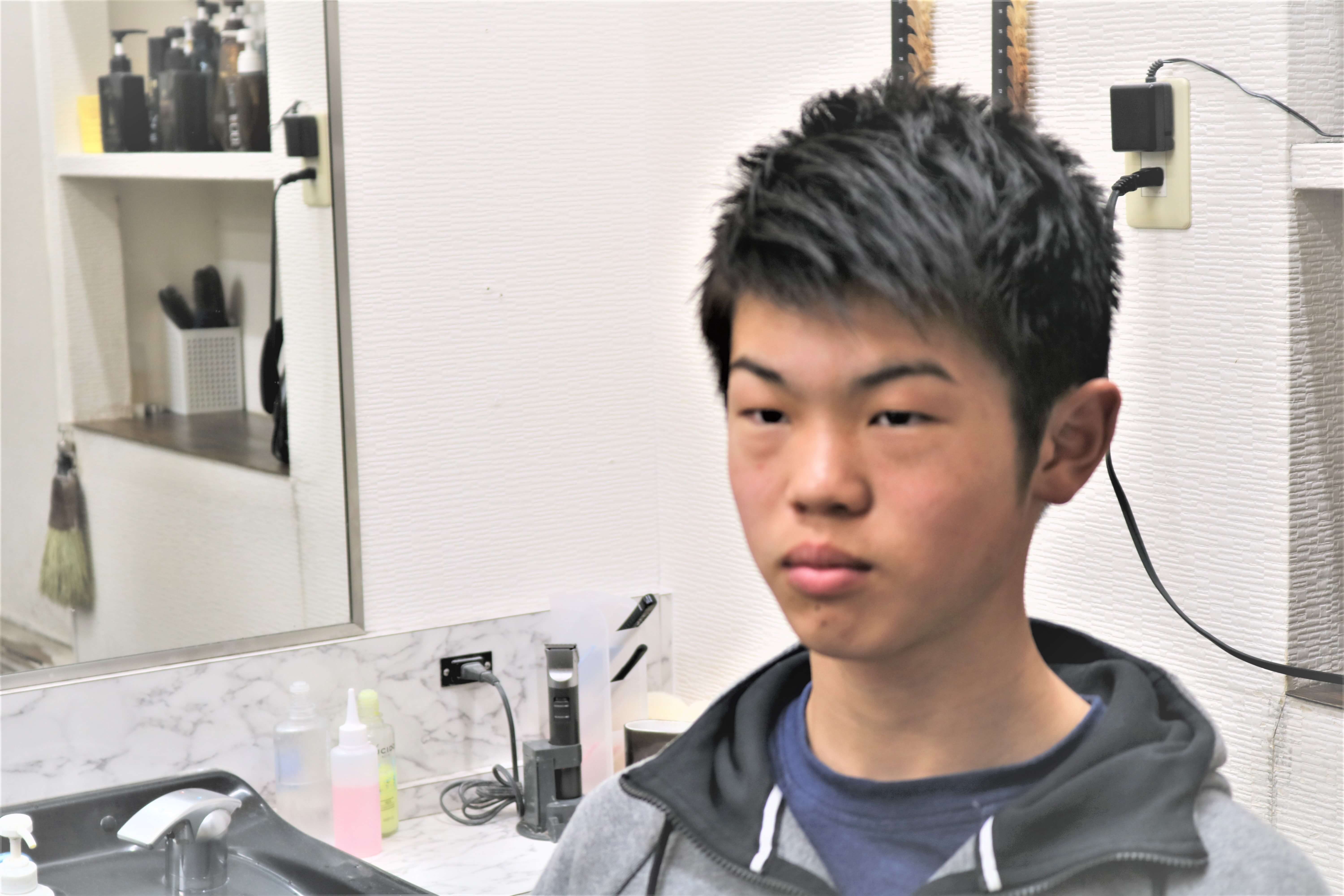 中学生 男子 髪型 オーダー