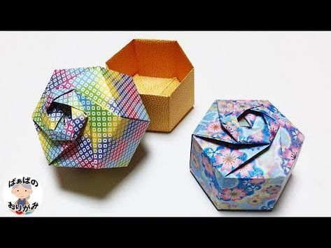 折り紙 蓋付き 箱
