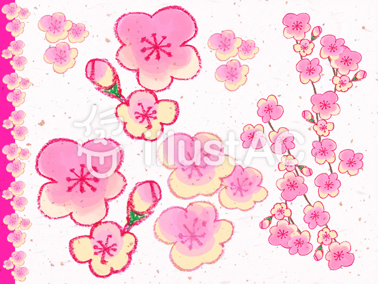 桃 の 花 イラスト 手書き